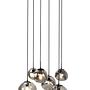 Pendant light smoked glass gray 0
