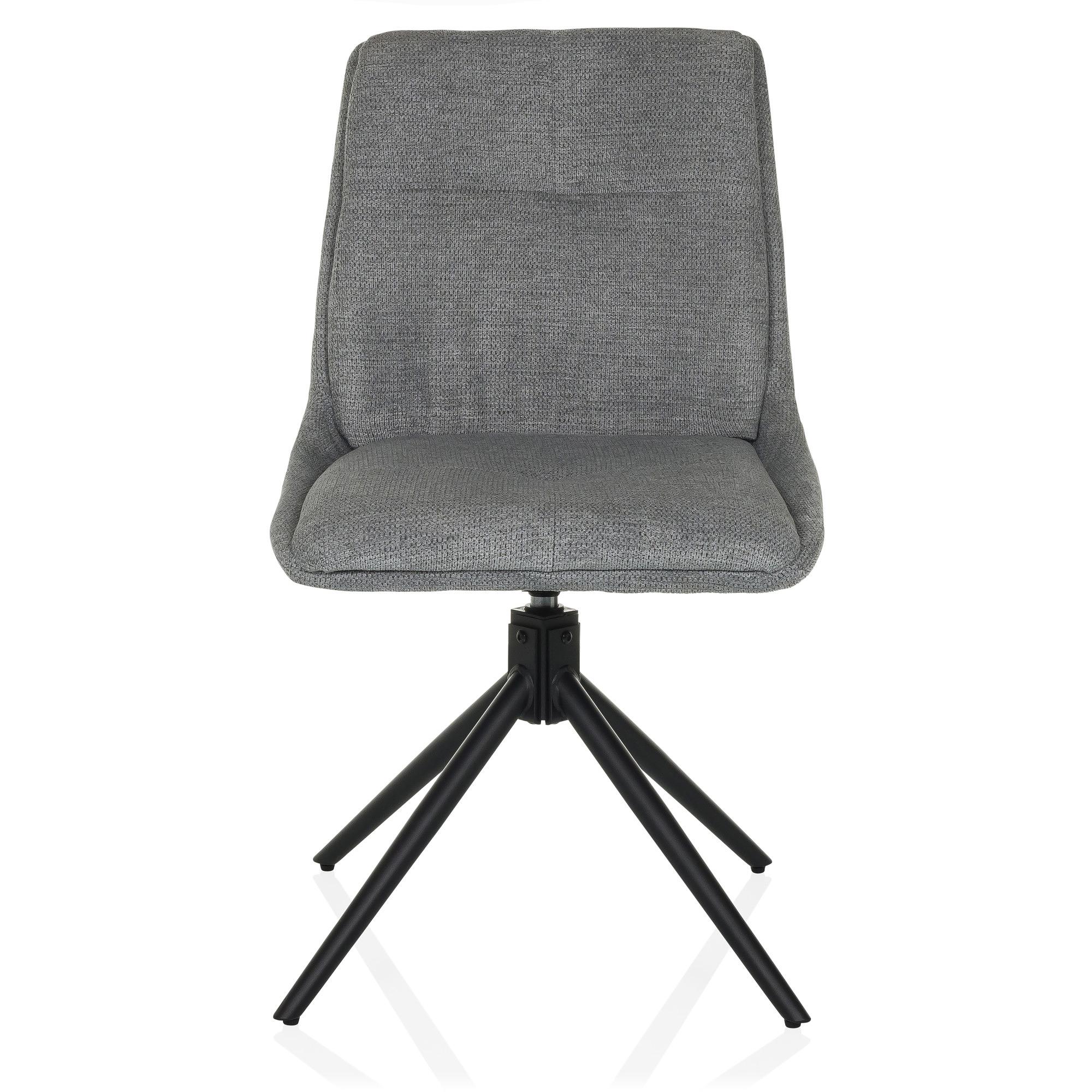 TARVISO I Dining chair Swivel Fabric Grey 0