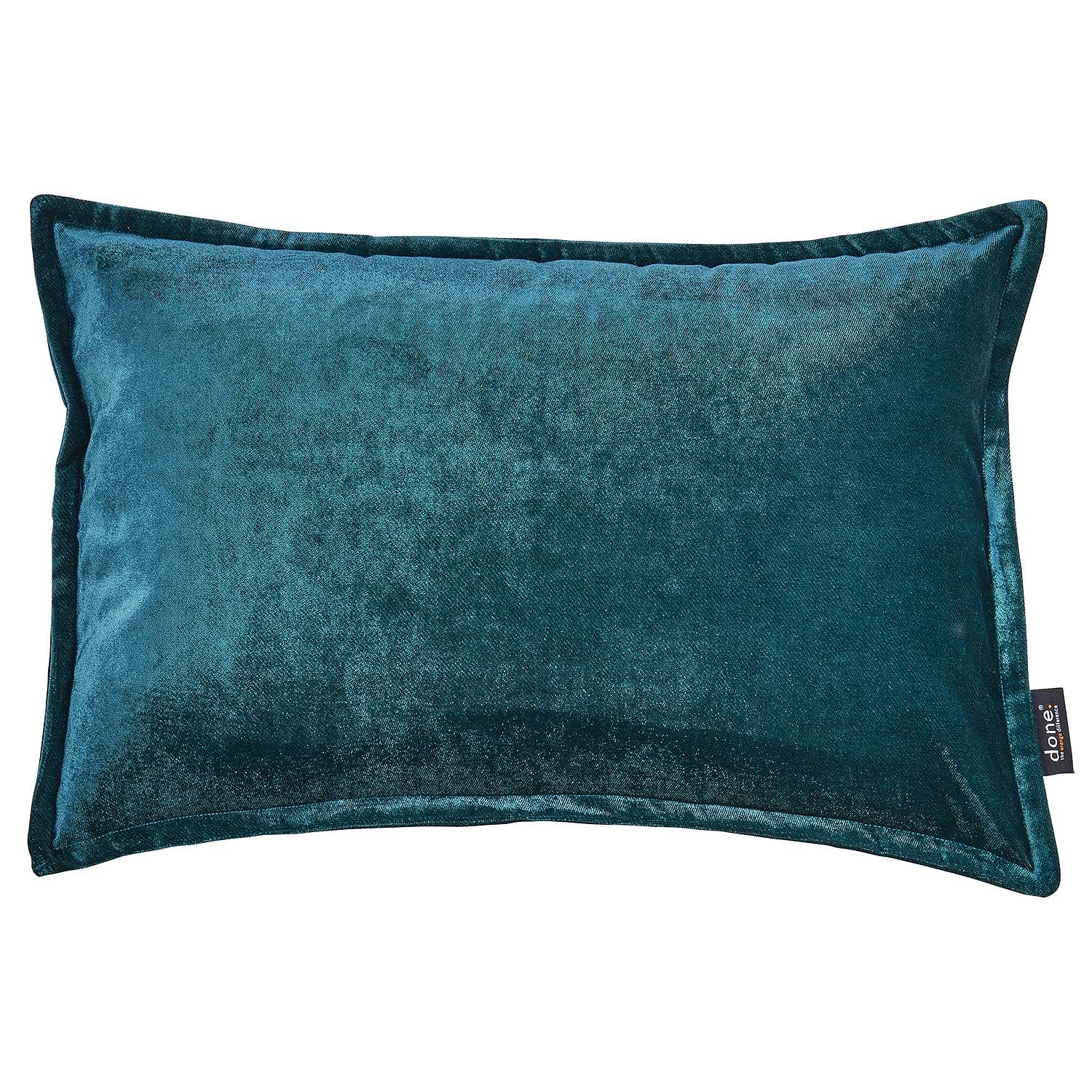 Pillowcase Glam Mixed Fabric Petrol 40 x 60 cm 0