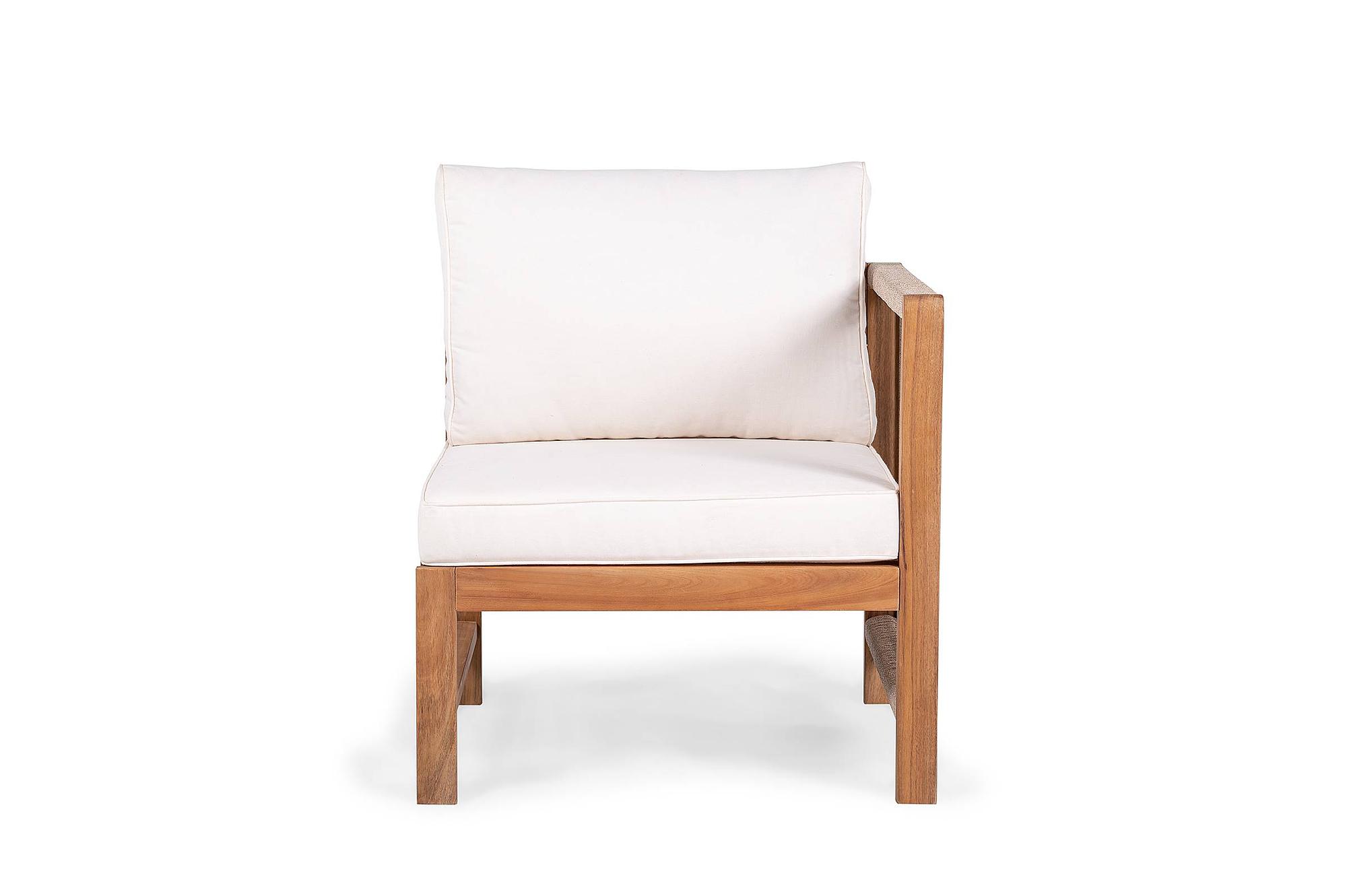Bayton Corner Lounge Chair Acacia 3