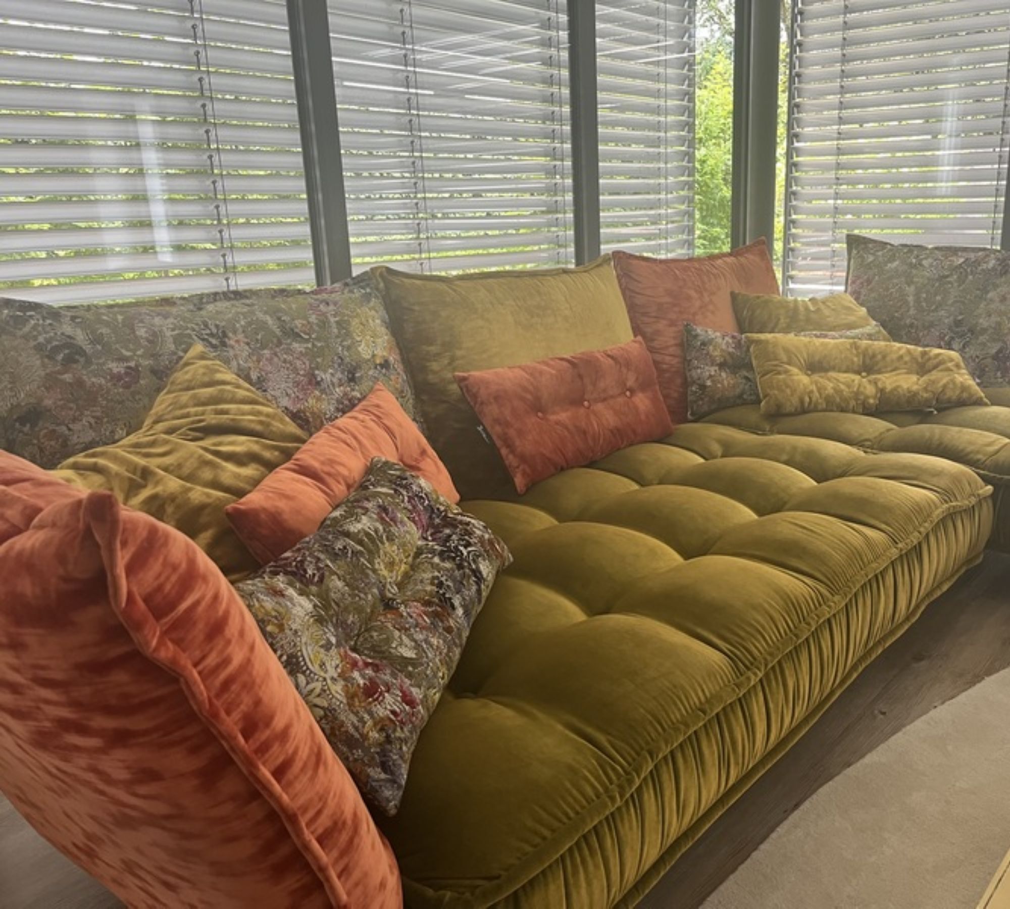 Ohlinda Sofa Récamiere Rechts Samt Aluminium Mehrfarbig 3