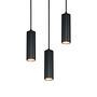 3-light Soka Pendant Light Iron Black 3
