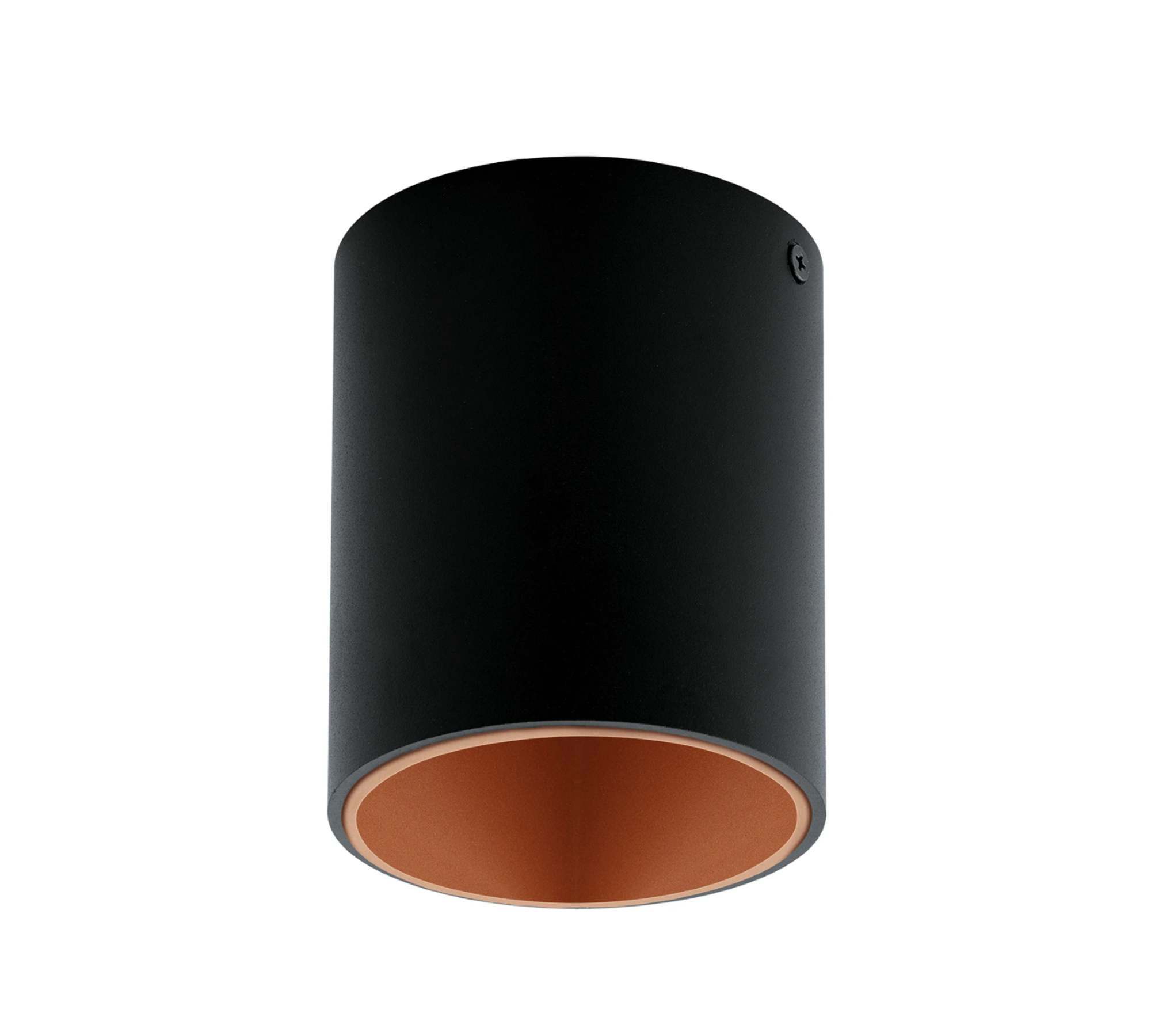 LED ceiling light metal plastic black copper 0