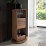 Mobile bar girevole in legno di noce 2