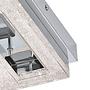 LED Ceiling Light Fradelo III 1-Light Crystal Glass Steel 2