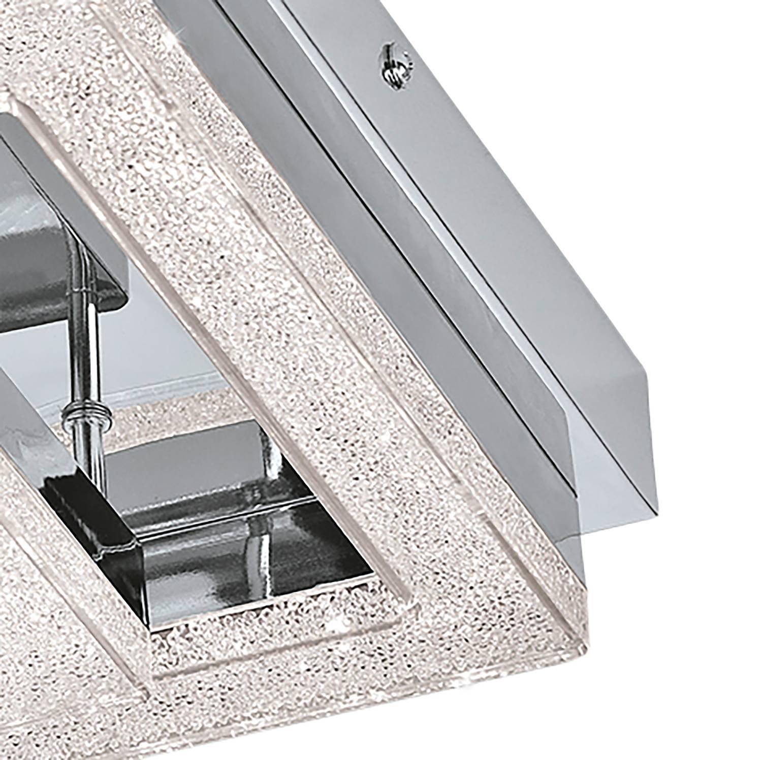 LED Ceiling Light Fradelo III 1-Light Crystal Glass Steel 2