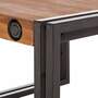 Couchtisch Massivholz Metall Schwarz 6