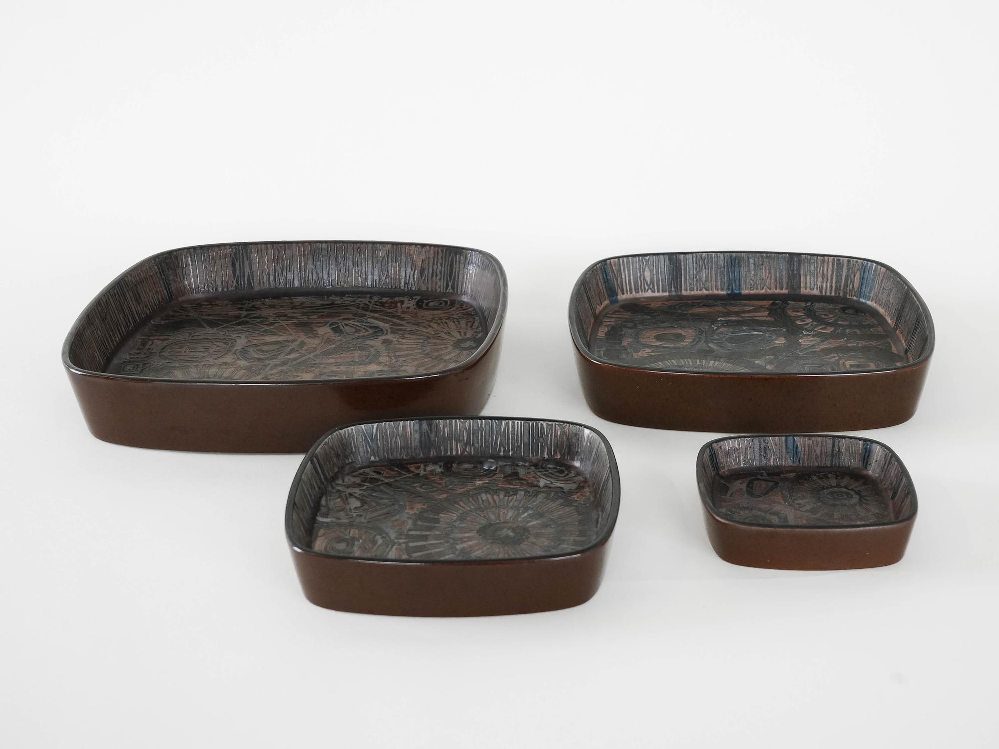 Read Ceramic bowl Brown 1970s 6