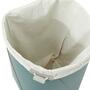 Premium Wäschekorb aus 100% Recyceltem Leder Eukalyptus 4