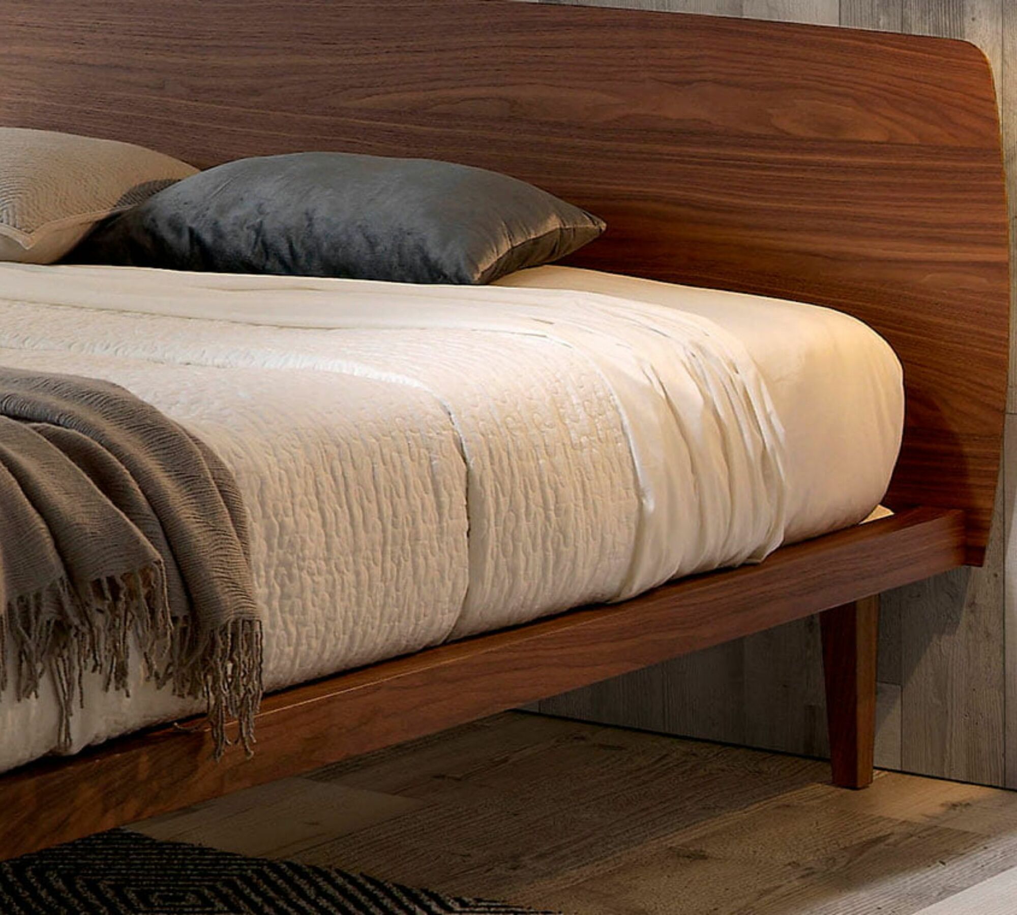 Bett Walnussholz Braun  4