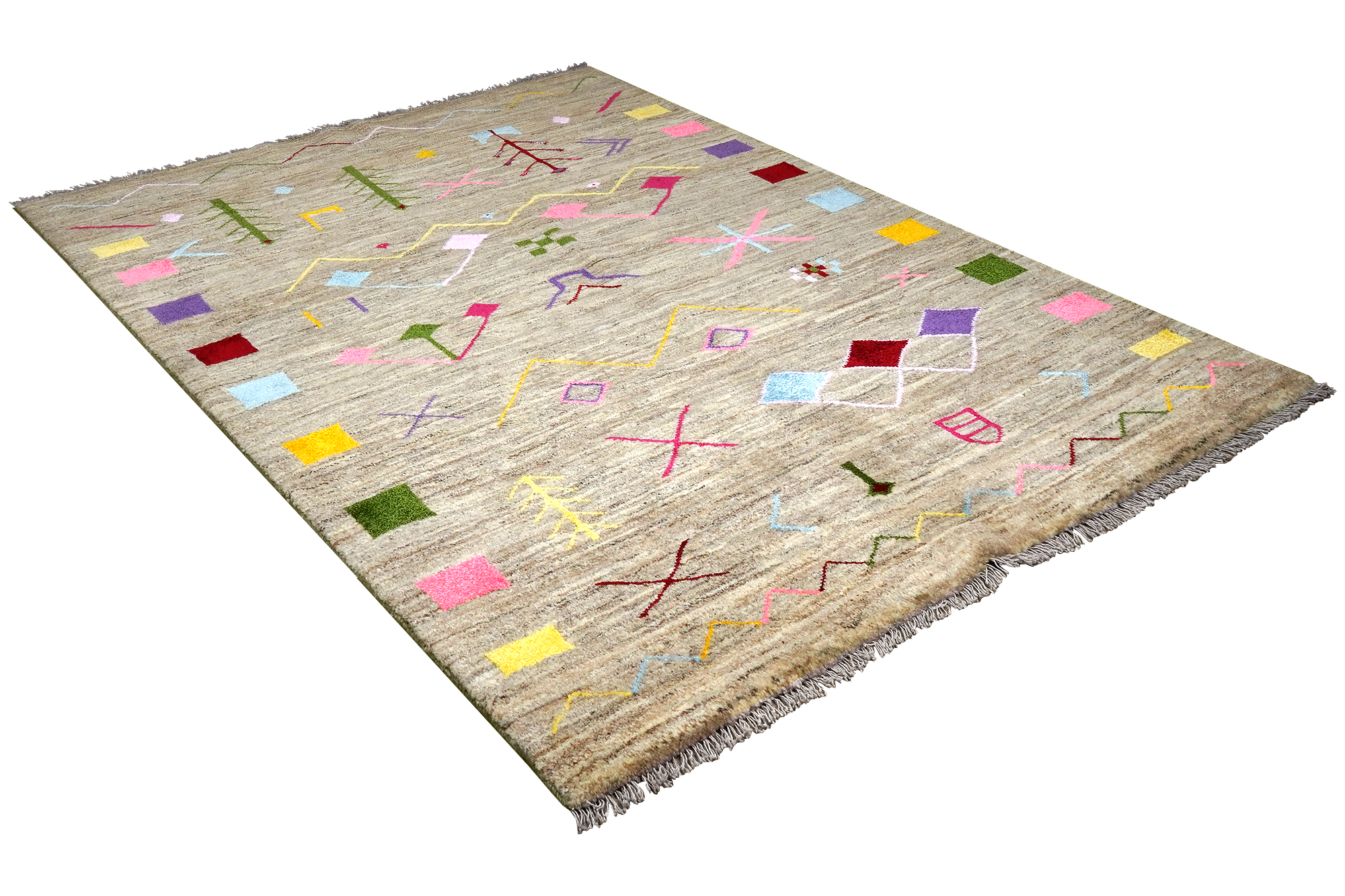 Gabbeh Basi Tappeto Multicolore 2