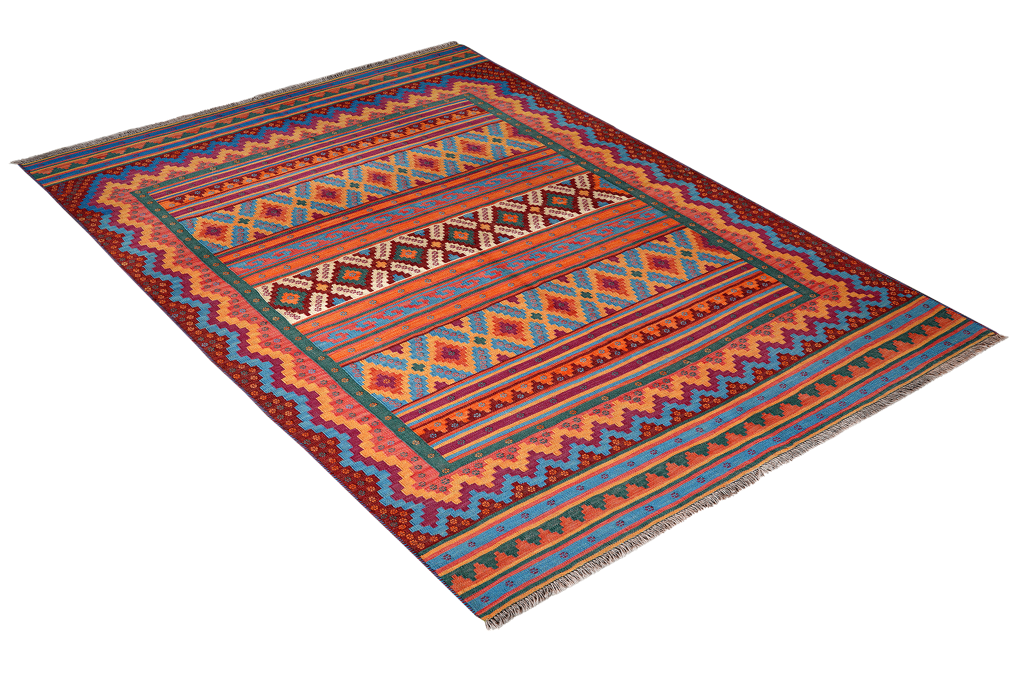 Sumak Sirdjan Tappeto Multicolore 1