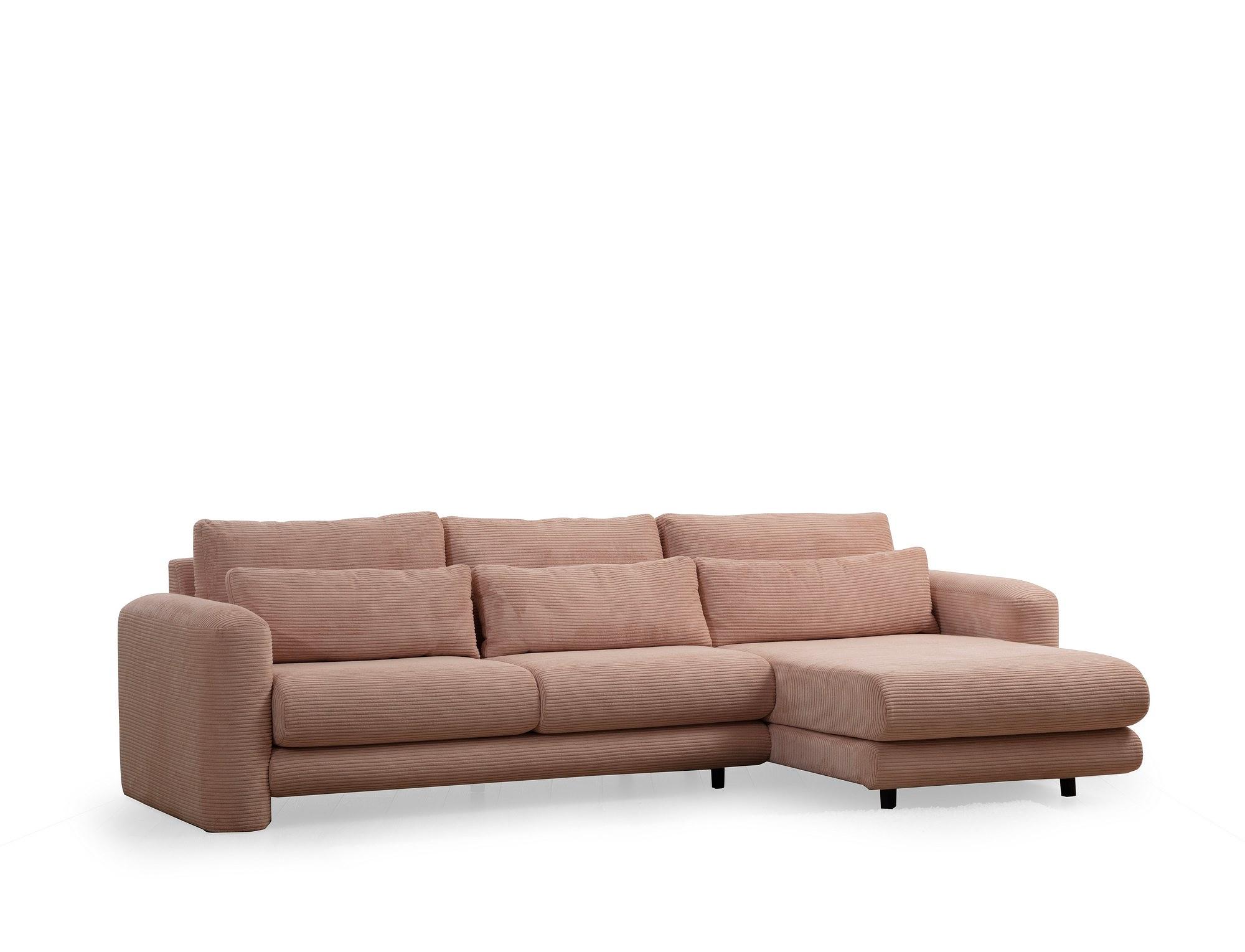 Lily Corner Sofa Right Pink 4