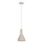 Pendant light SCANDICE 1-Light Iron Pine wood 4