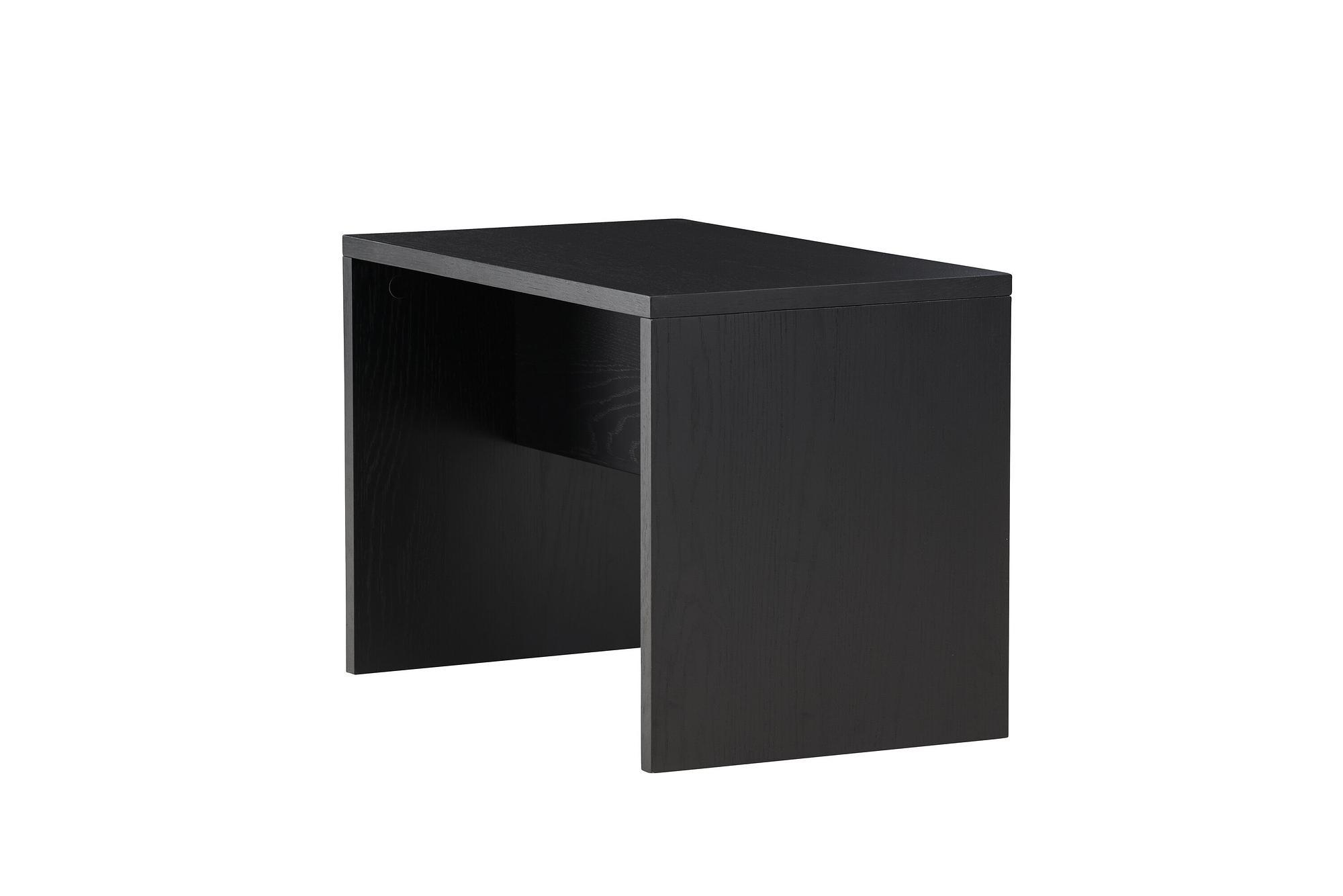 Juni Beistelltisch Furnier Schwarz 2