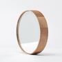 Round mirror handmade Dorian Oak 0
