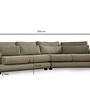 River 4-seater corner sofa Right Green 9
