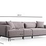 Jaguar 3-Sitzer Sofa Braun-Grau 8