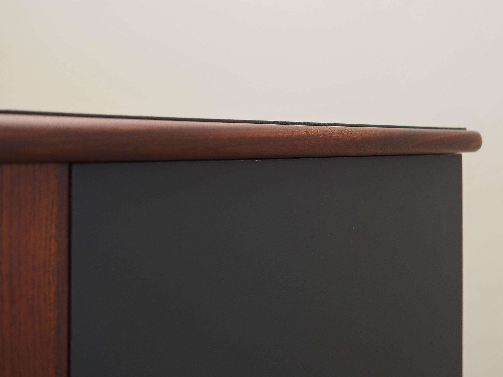 Teak Kleiderschrank 1960er Jahre Grau Braun 7