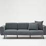 Side Sofa 3-Sitzer Anthrazit 1