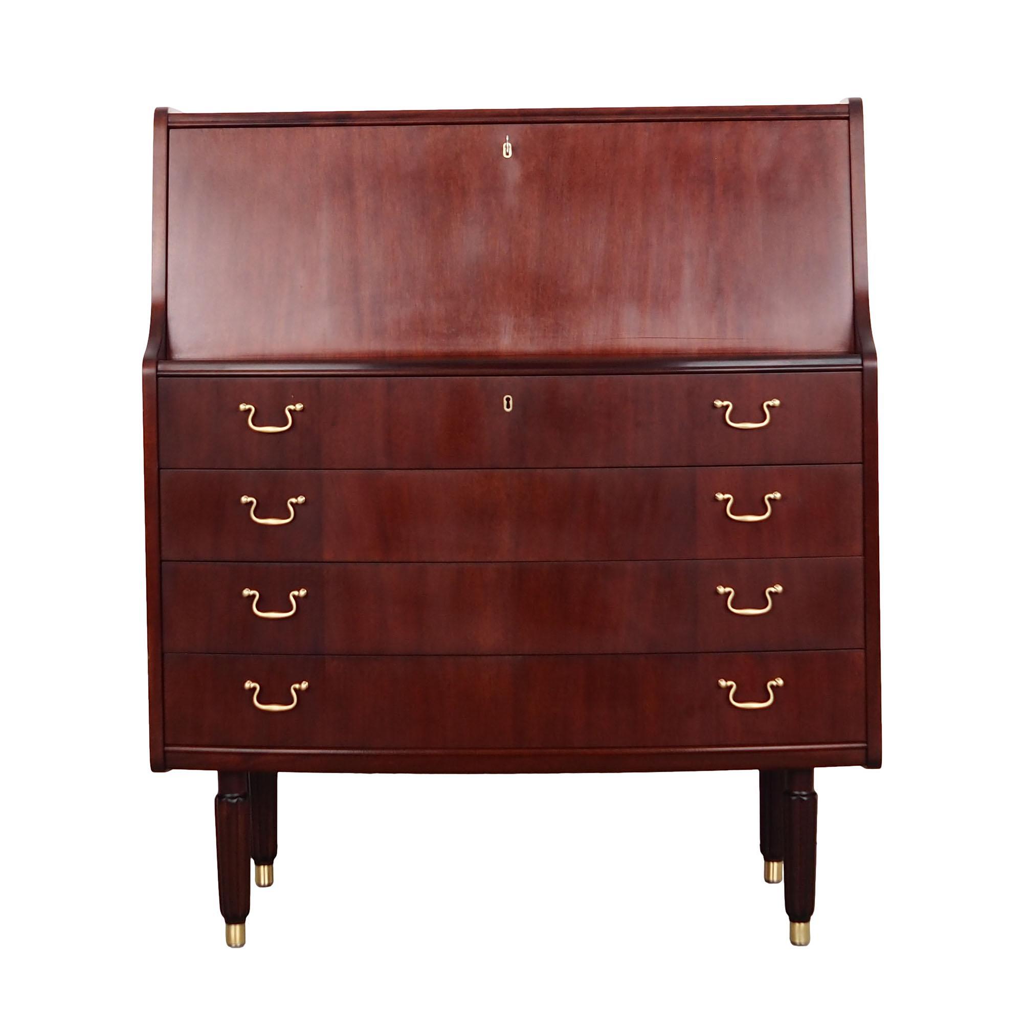 Secretaire in mogano anni '70 0