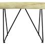 Rechteckiger Hocker Holz Metall 2