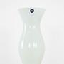 Glass vase White 1970s 3