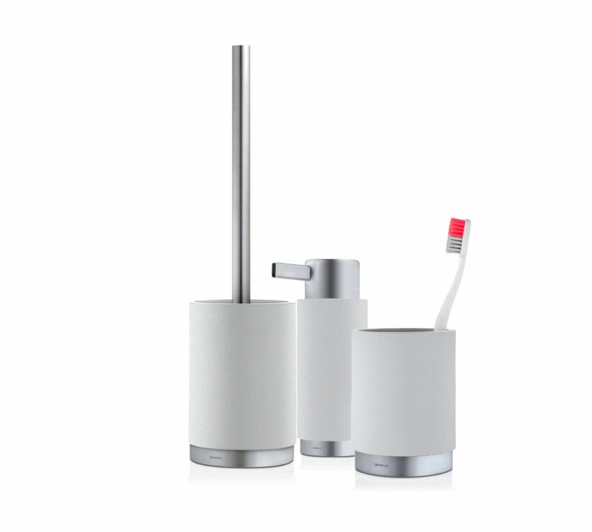 Ara WC-Bürste Edelstahl Matt Weiß 1