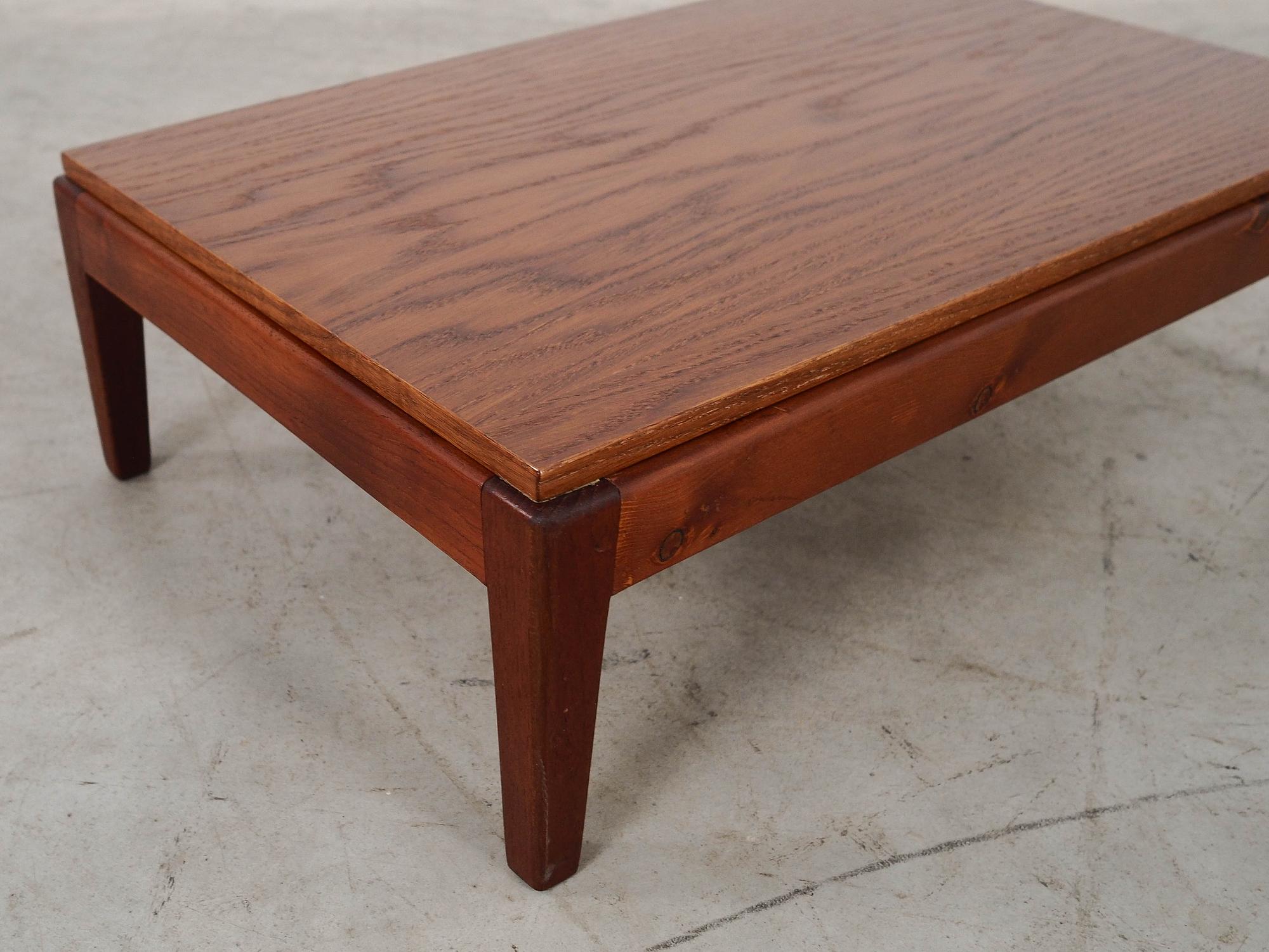 Couchtisch Eichenholz Optik 1970er Jahre 6