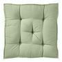 SOLID seat cushion cotton sage 1