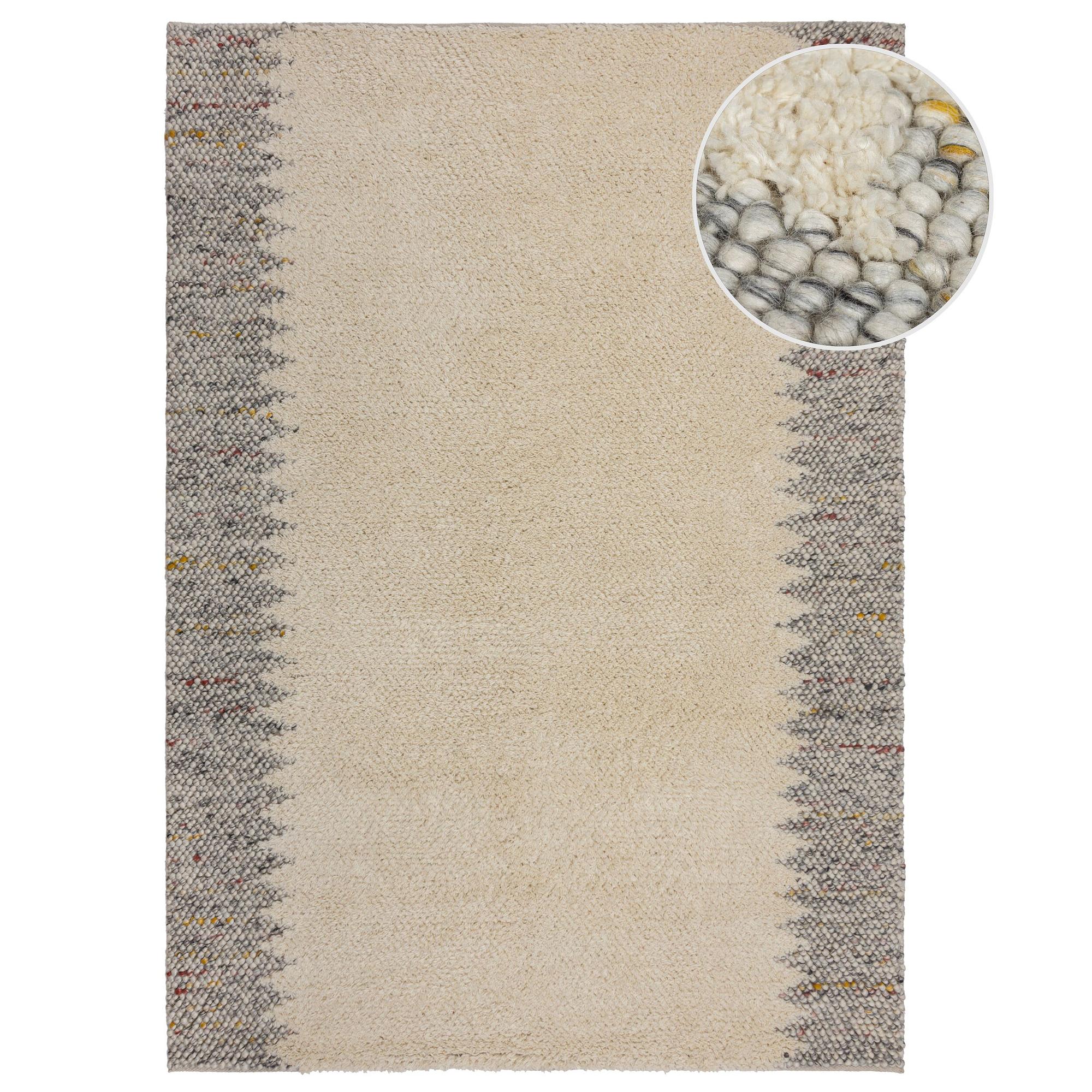 Minerals Border Teppich Beige 160x230cm 1