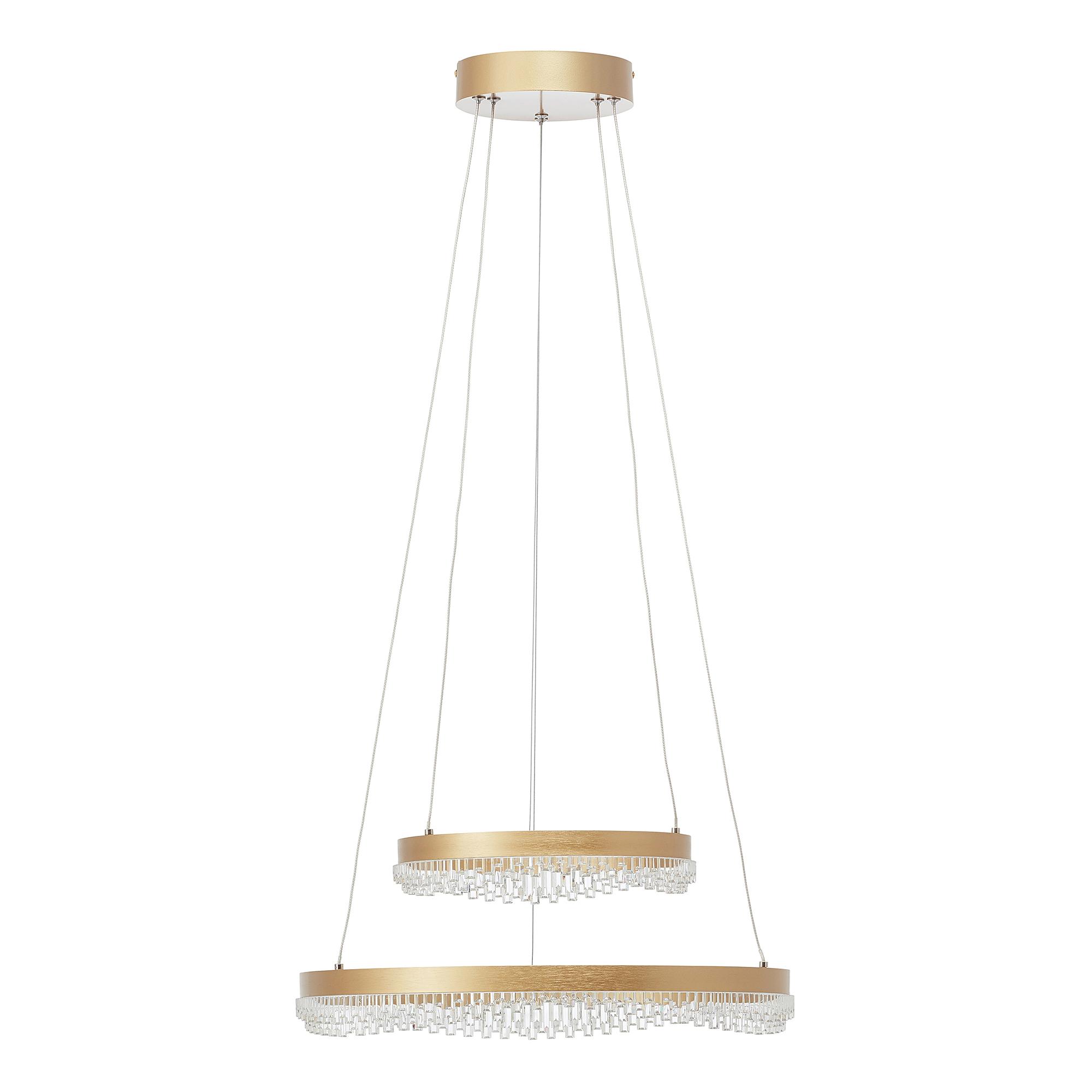 Aurora LED-Pendelleuchte Aluminium Acrylglas 2-flammig 2