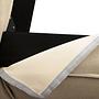 KINX Upholstered Bed Cover Flat Weave Sand 180 x 200cm 1