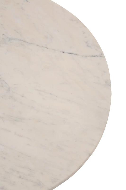 Amira Marmorplatte Goldgestell Beistelltisch.
 1