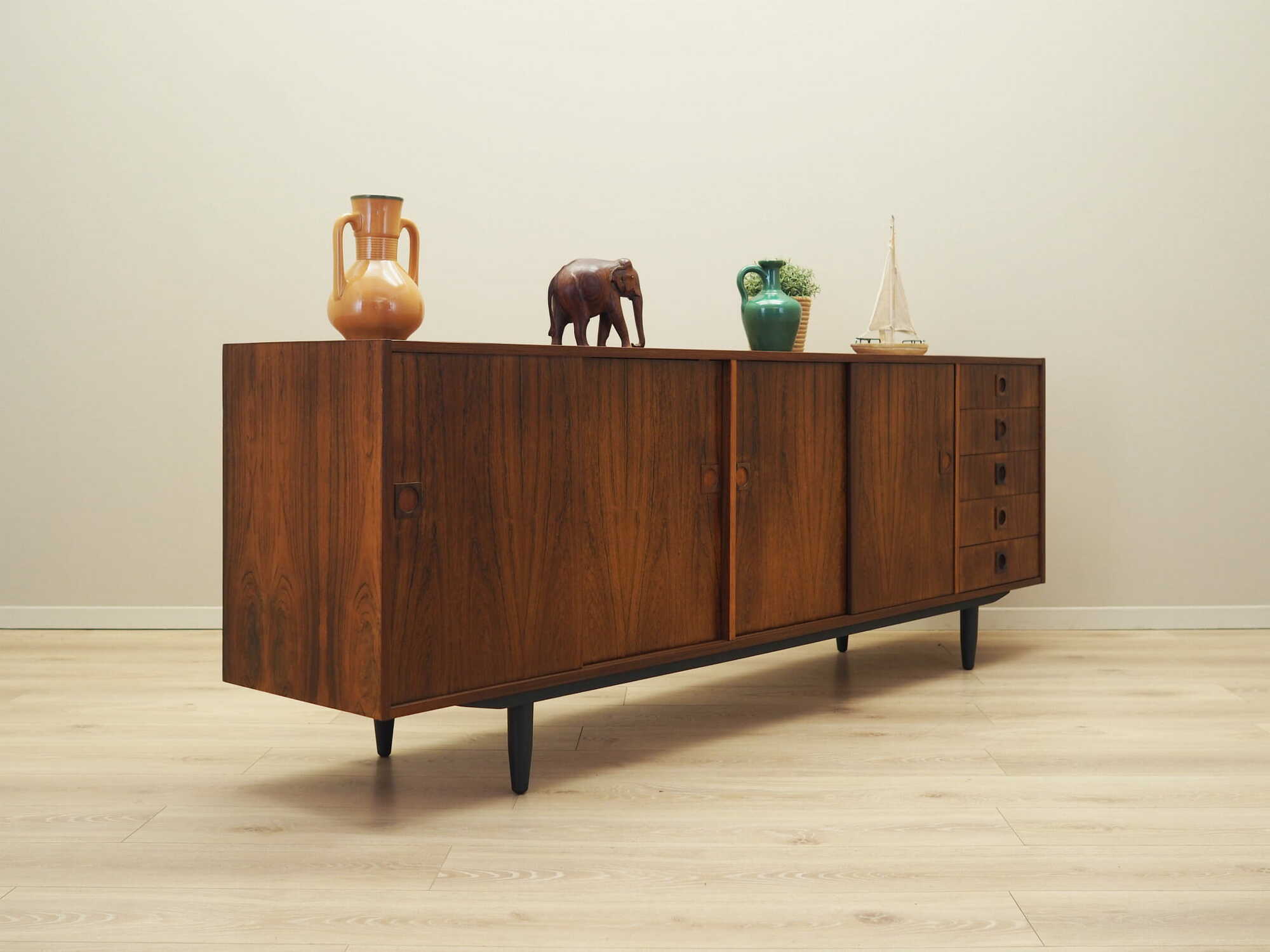 Vintage Sideboard Palisanderholz Braun 1960er Jahre 4