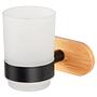 Zahnputzbecher Uno Orea Bamboo Schwarz 1