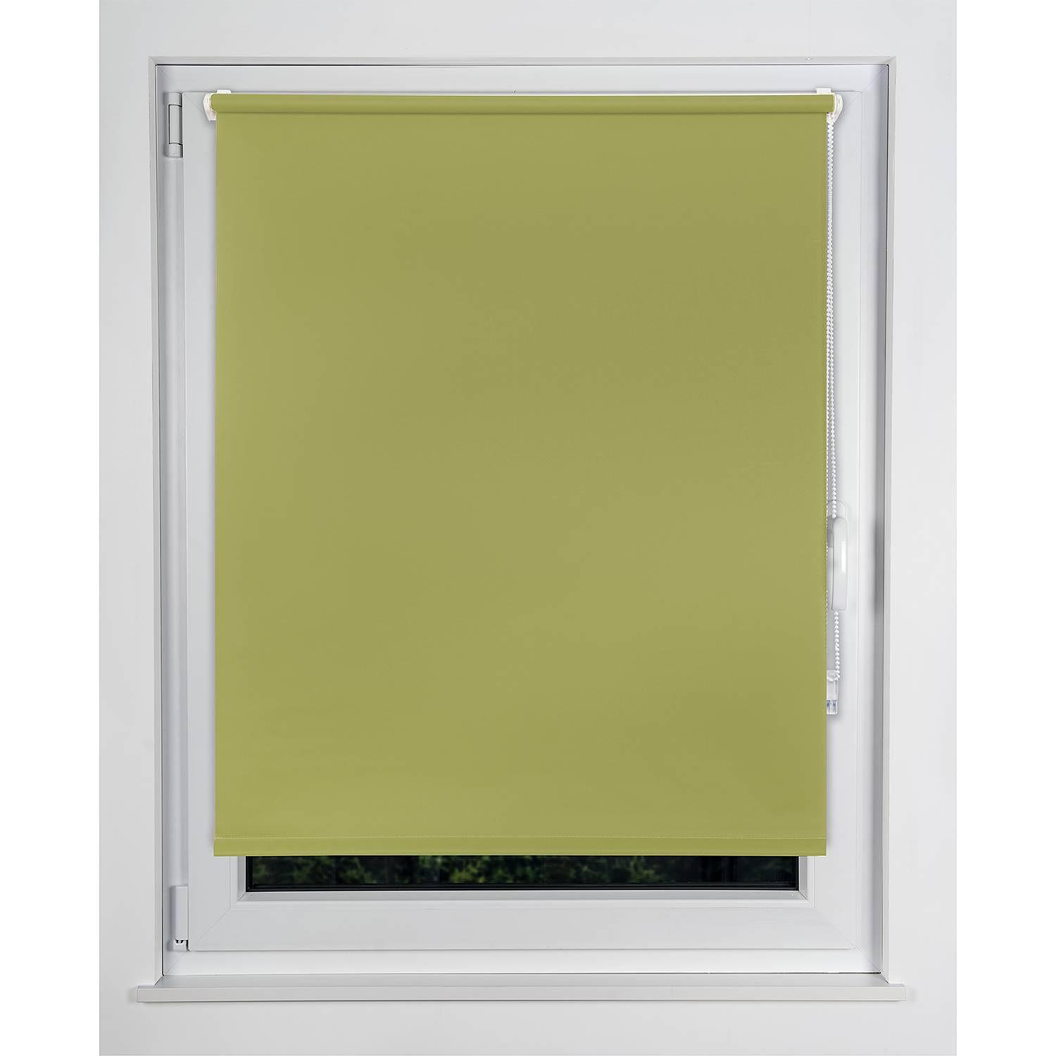 Klemmfix Rollo Win Blickdicht Grün 120 x 160 cm 3