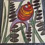 Vintage Wandfliese Keramik Bunt 1