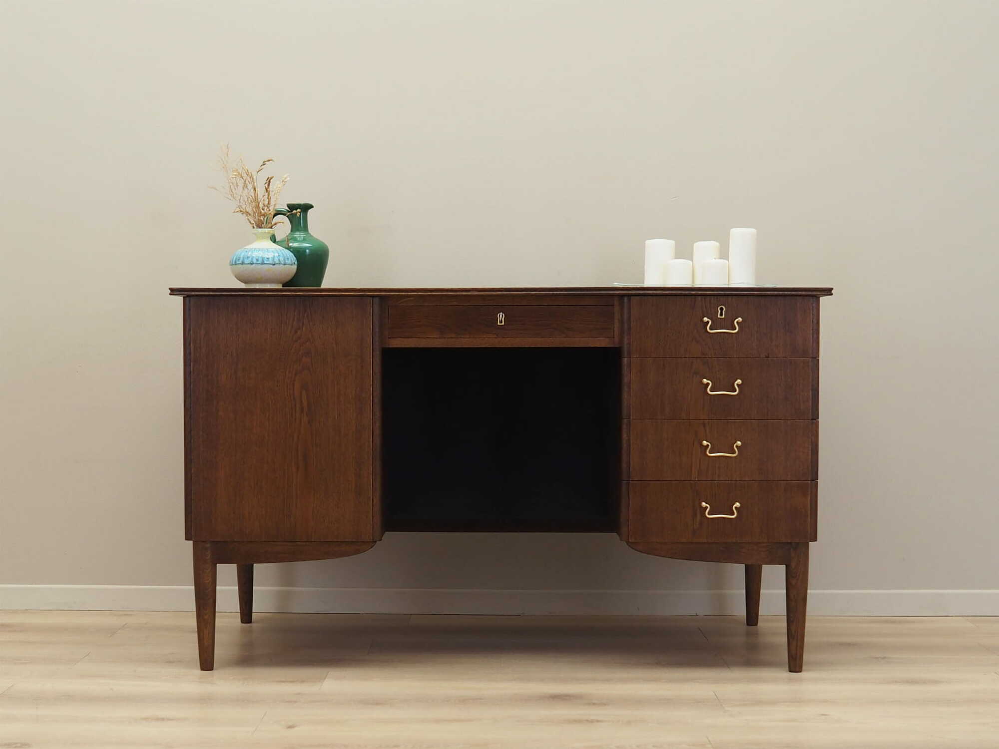 Desk Wood Brown 1970s 1