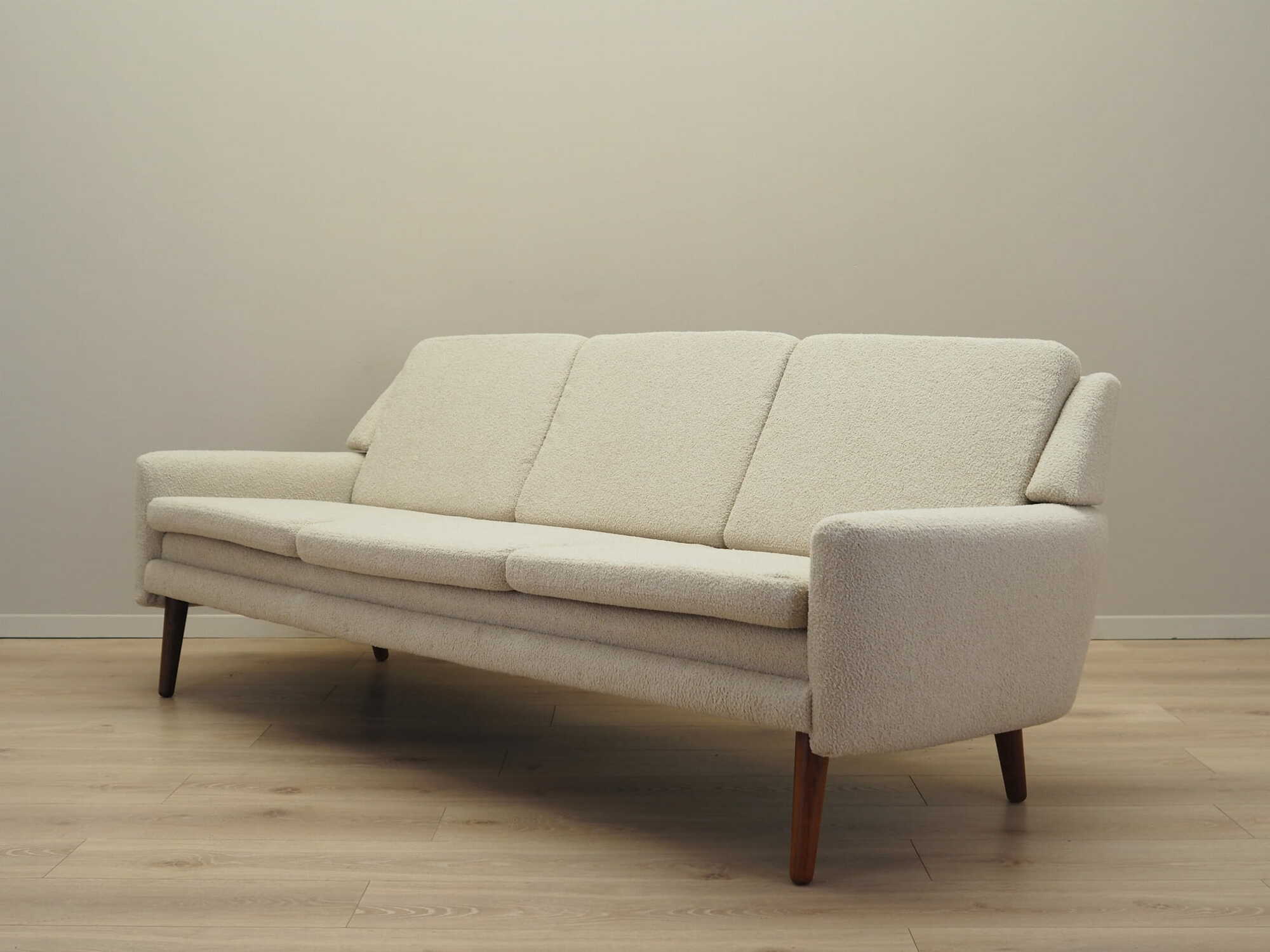 Sofa Textil Creme 1970er Jahre 5