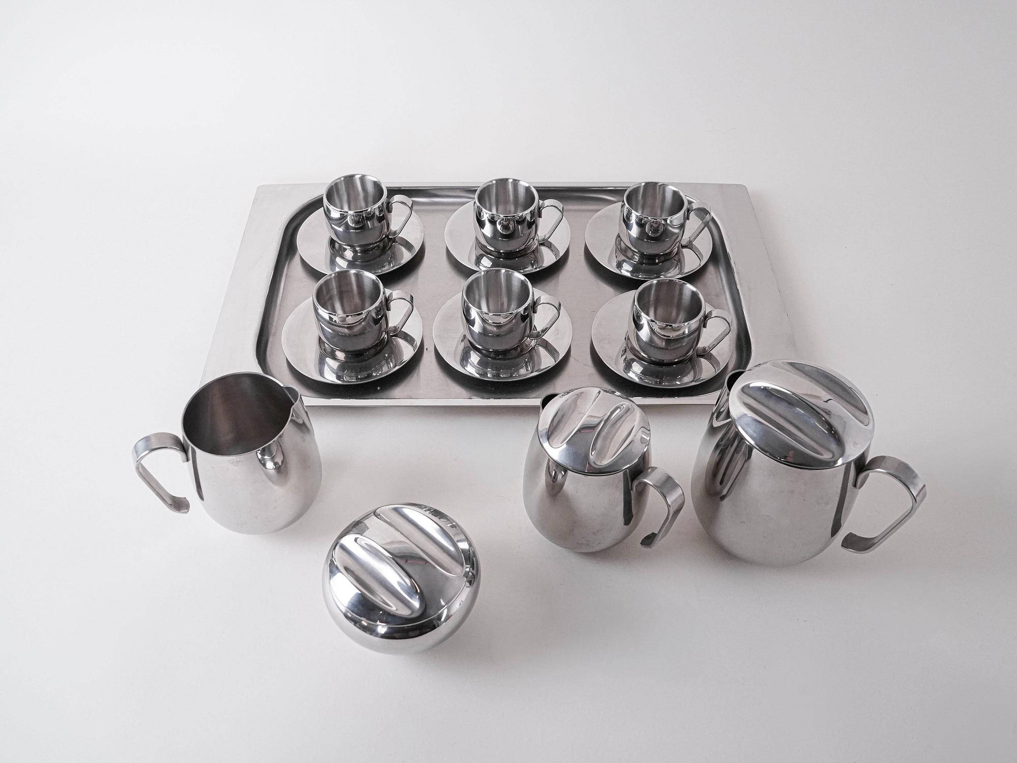 Kaffee- und Tee-Service Silber 3