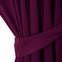 Vorhang mit Kräuselband Textil Violett 1