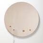 Spiegel mit Haken Rund Bronze 70cm 1
