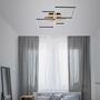 LED Deckenleuchte in Rahmenform Holzoptik II 6