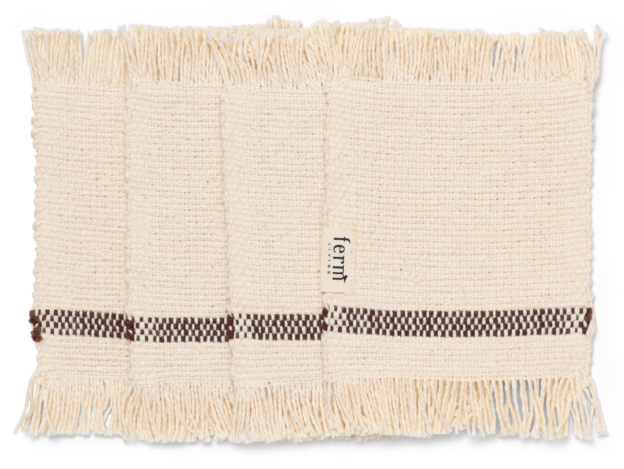 Savor Coasters In A Set Of 4 Brown 0