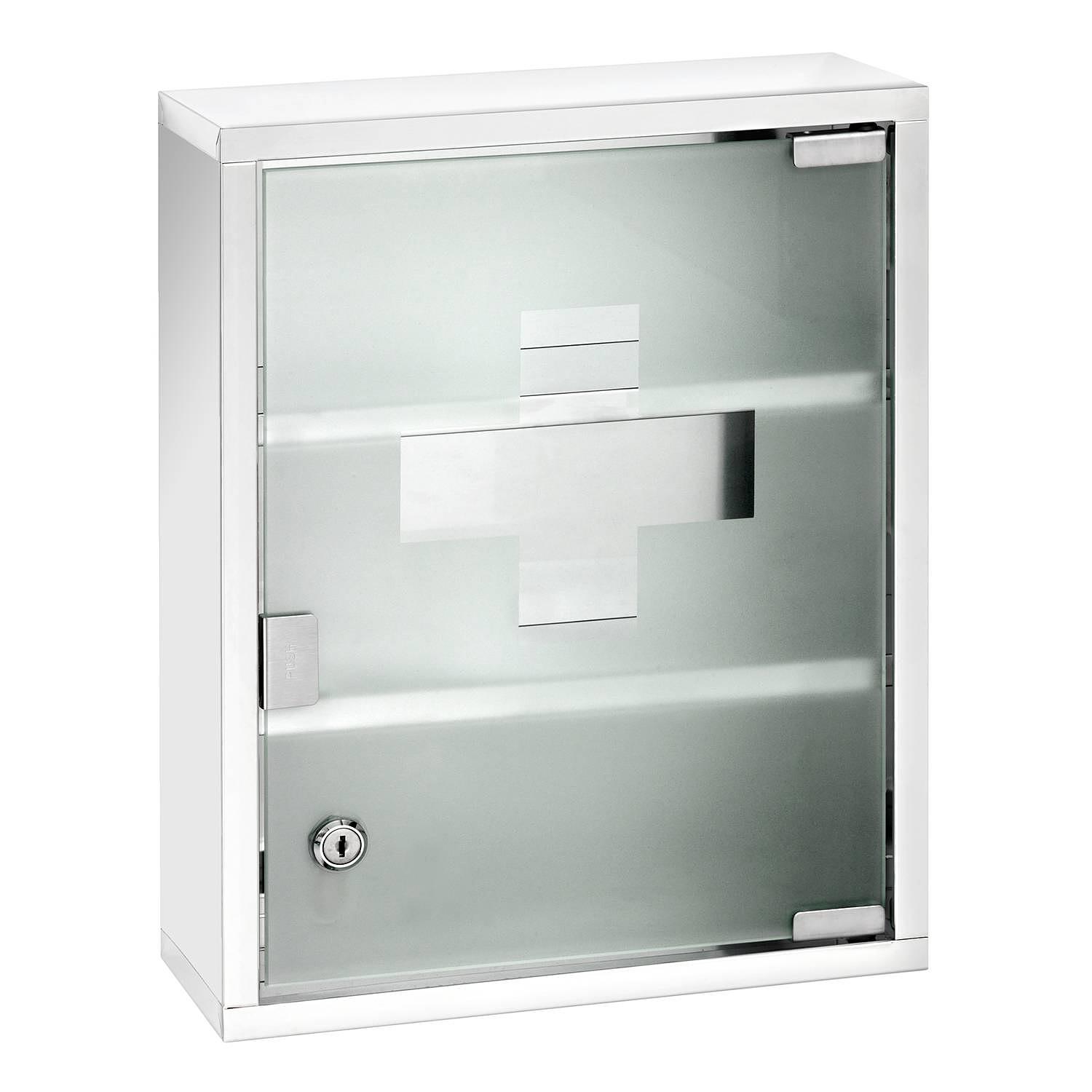 Broadwater Medizinschrank I Glas Silber 0