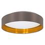 LED-Deckenleuchte Maserlo IV Mischgewebe Stahl 0