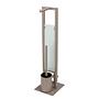 Rivalta toilet brush set steel polypropylene taupe 2