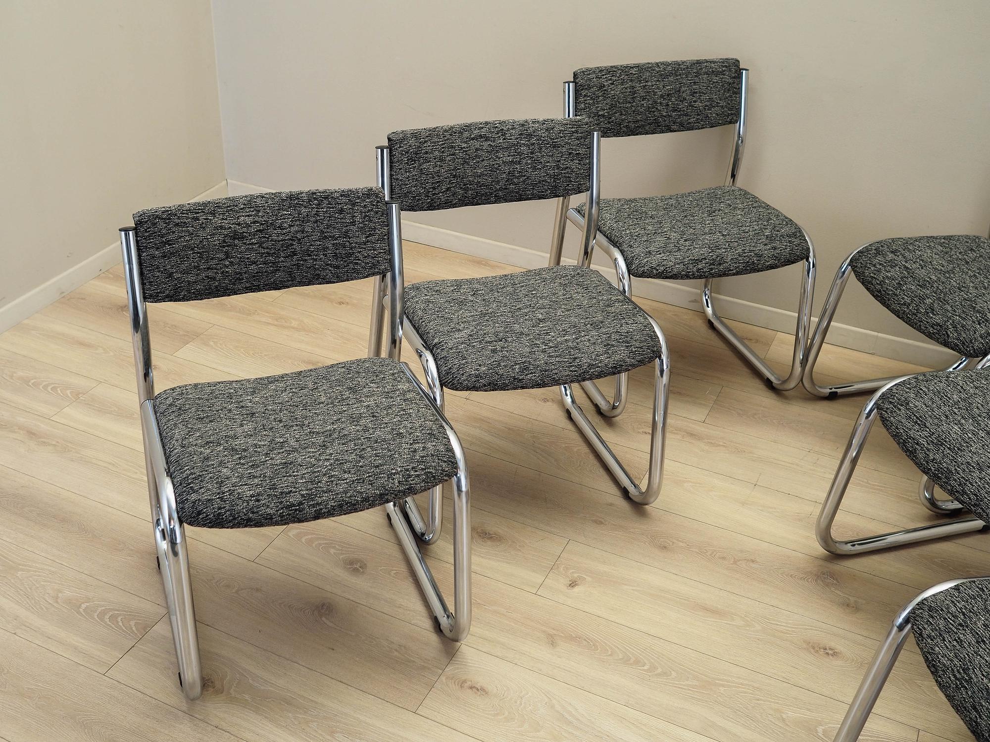 6x Chair Set Wood Brown 1980s 3
