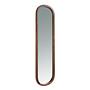 Oval mirror walnut veneer 0